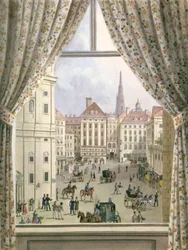 Ansicht der Freyung, Wien, 1825